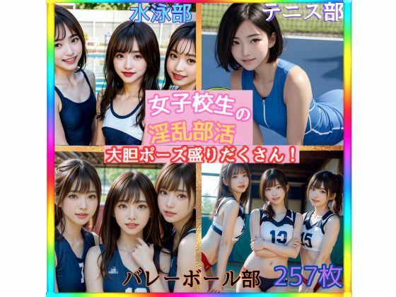 女子校生の淫乱部活【水泳部/テニス部/バレーボール部】