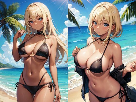 巨乳の金髪ギャル...1
