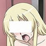 男なし1コマ漫画:おもらしのつもりが我慢できず全力放尿してしまった巨乳娘