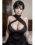 黒髪ショートヘアの巨乳人妻 画像3