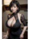 黒髪ショートヘアの巨乳人妻 画像5