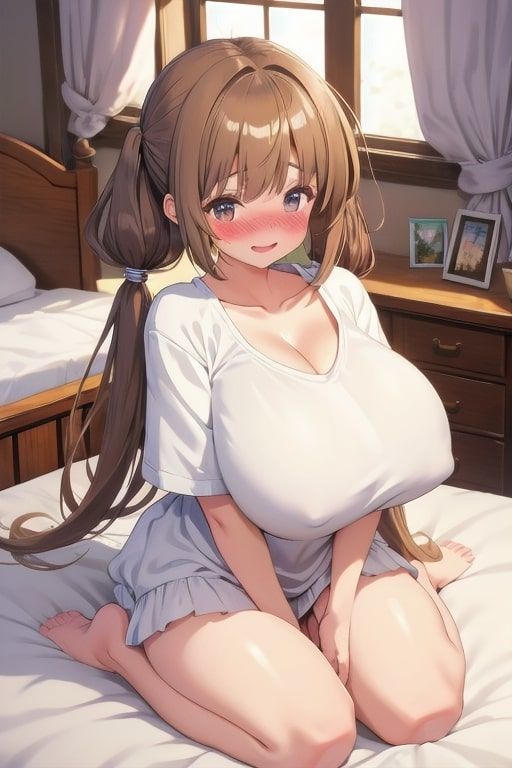 大きすぎる巨乳を見せつける彼女 〜舐めるようにジロジロ〜 画像4