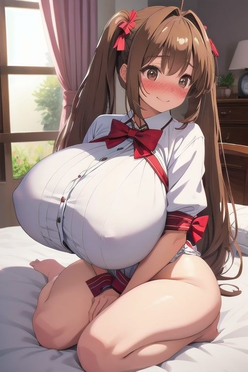 大きすぎる巨乳を見せつける彼女 〜舐めるようにジロジロ〜 画像7