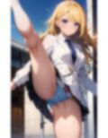 色々な服でハイキックパンチラ02