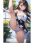 色々な服でハイキックパンチラ02