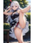 色々な服でハイキックパンチラ02