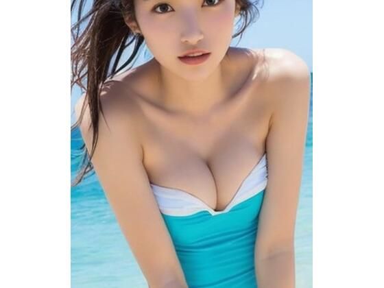 ワンピースの水着が美しい AIグラビア写真集_1