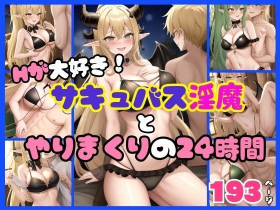 Hが大好き！！サキュバス淫魔とやりまくりの24時間【AI.load】