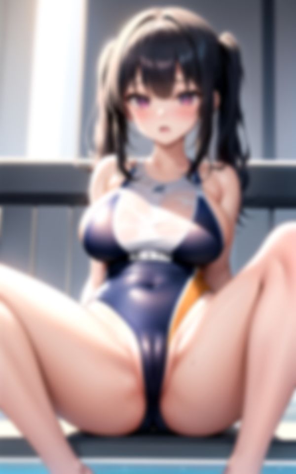 美巨乳女子大生とスク水誘惑 画像5