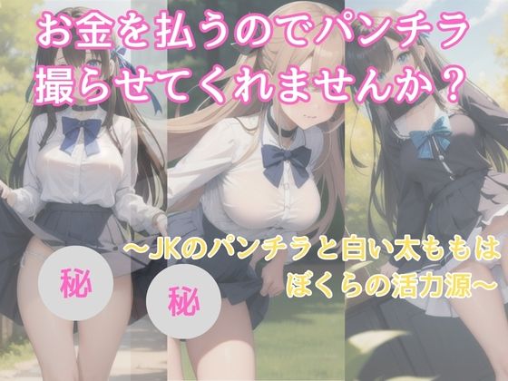 お金を払うのでパンチラ撮らせて くれませんか 〜JKのパンチラと白い太ももは ぼくらの活力源〜