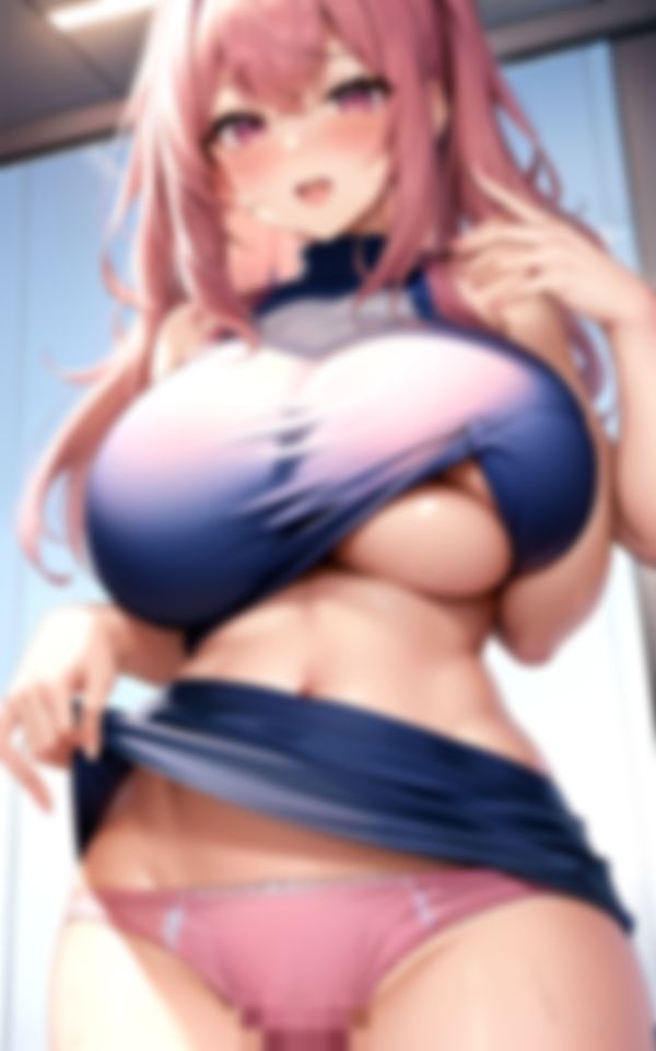 規格外爆乳に誘われている？_4