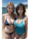 妻と義母と水着デート 画像1
