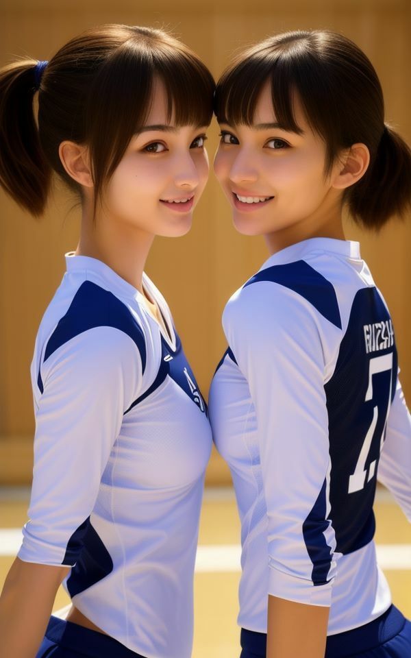 日本代表の美人姉妹ペアコレクション1