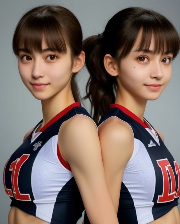 日本代表の美人姉妹ペアコレクション3