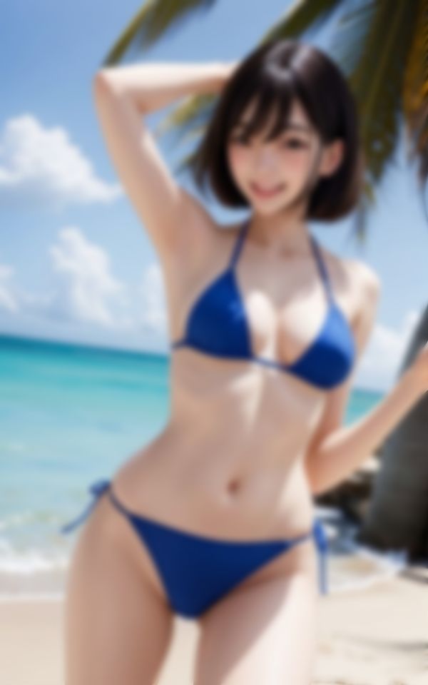 えちえち水着で男を虜にする笑顔が可愛い淫乱美女_2