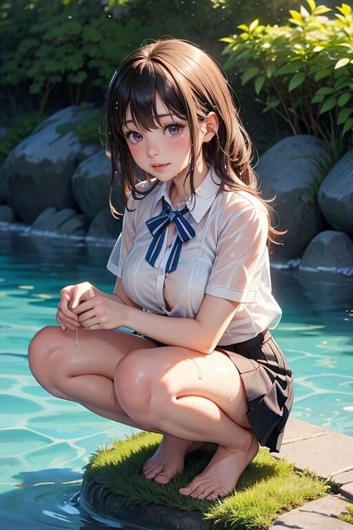 夏だ！海だ！プールだ！水辺の透けブラ女子 画像6