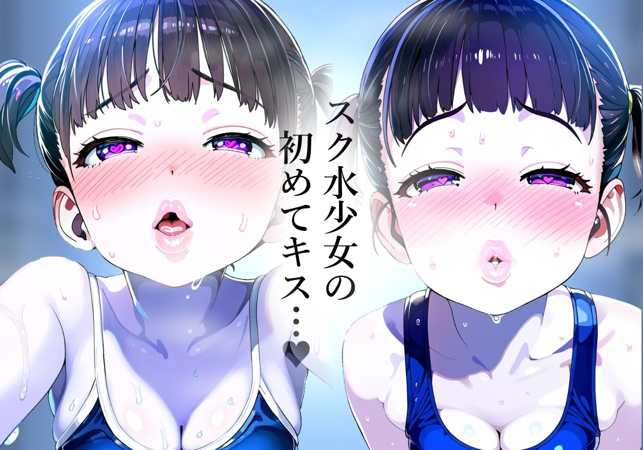 【唇フェチ】キス大好きスク水少女 キス顔編