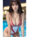 水着美女の意味深なまなざし「ねぇ、分かるでしょ」【AI美女グラビア写真集】 画像5