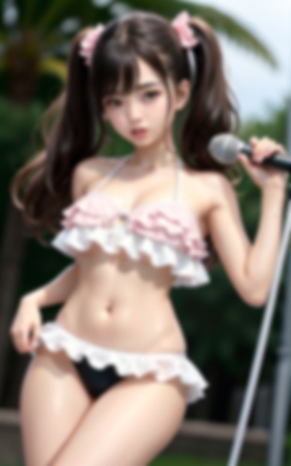 ビッチアイドルのワレメ 画像5