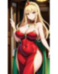 爆乳ドレス美女【理想美女イラスト図鑑】 画像2