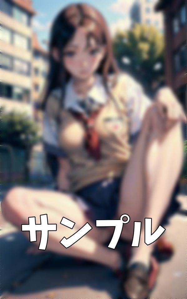 JKのスカートの中特集！おパンツを脱がせて野外でおまんこくぱぁさせる援交スペシャル！ 画像1