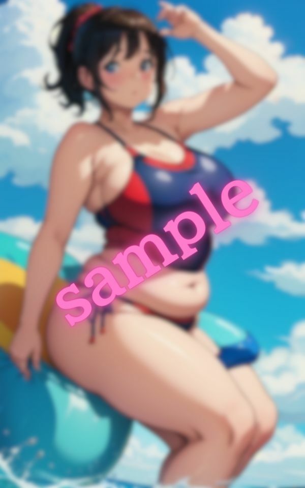 とっても可愛いよ！！ぽっちゃりな彼女は勇気を出して水着を着てくれた 画像6