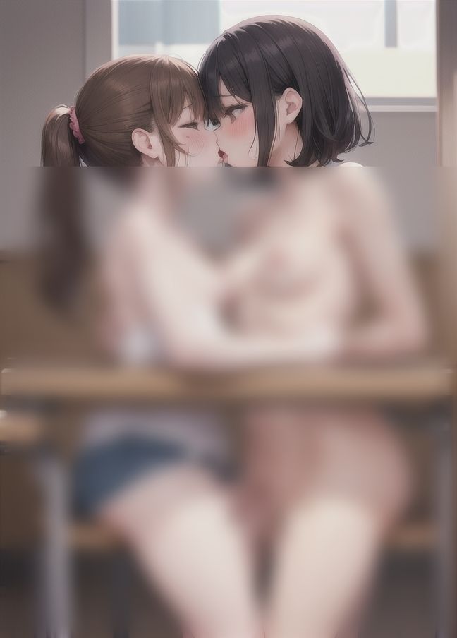 放課後の教室で友達が襲ってきた...女の子同士でレズセ 画像8