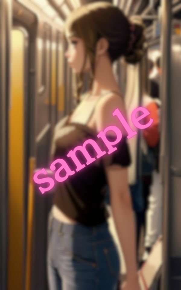 電車で見かけたオフショルの美しい女性_5