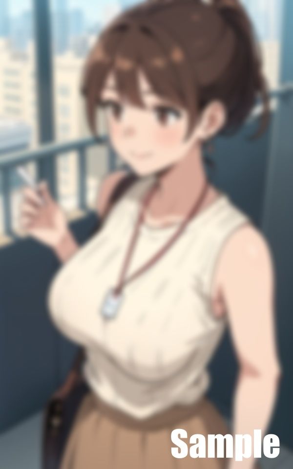 新人教育係の巨乳先輩 画像2