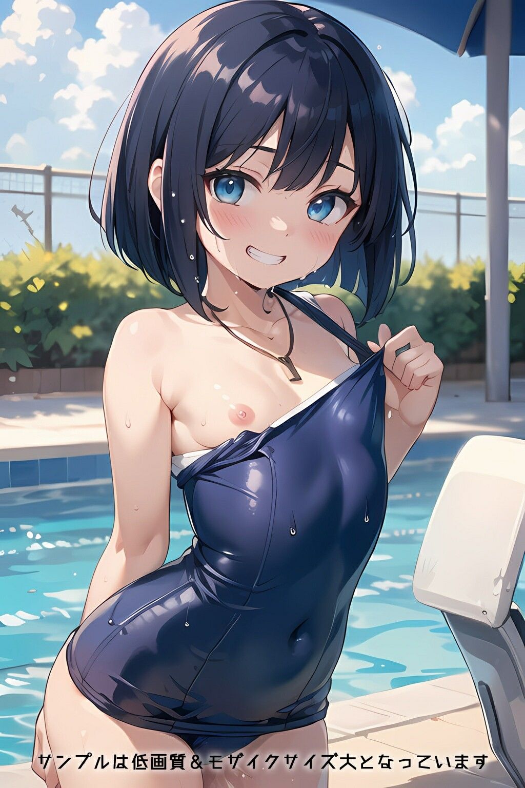 半裸繚乱 夏だ！プールだ！ギャルJKスク水編 画像9