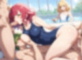 夏のスク水！ハーレムエッチ 画像4