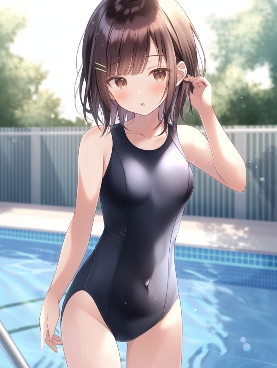 架空スク水女子