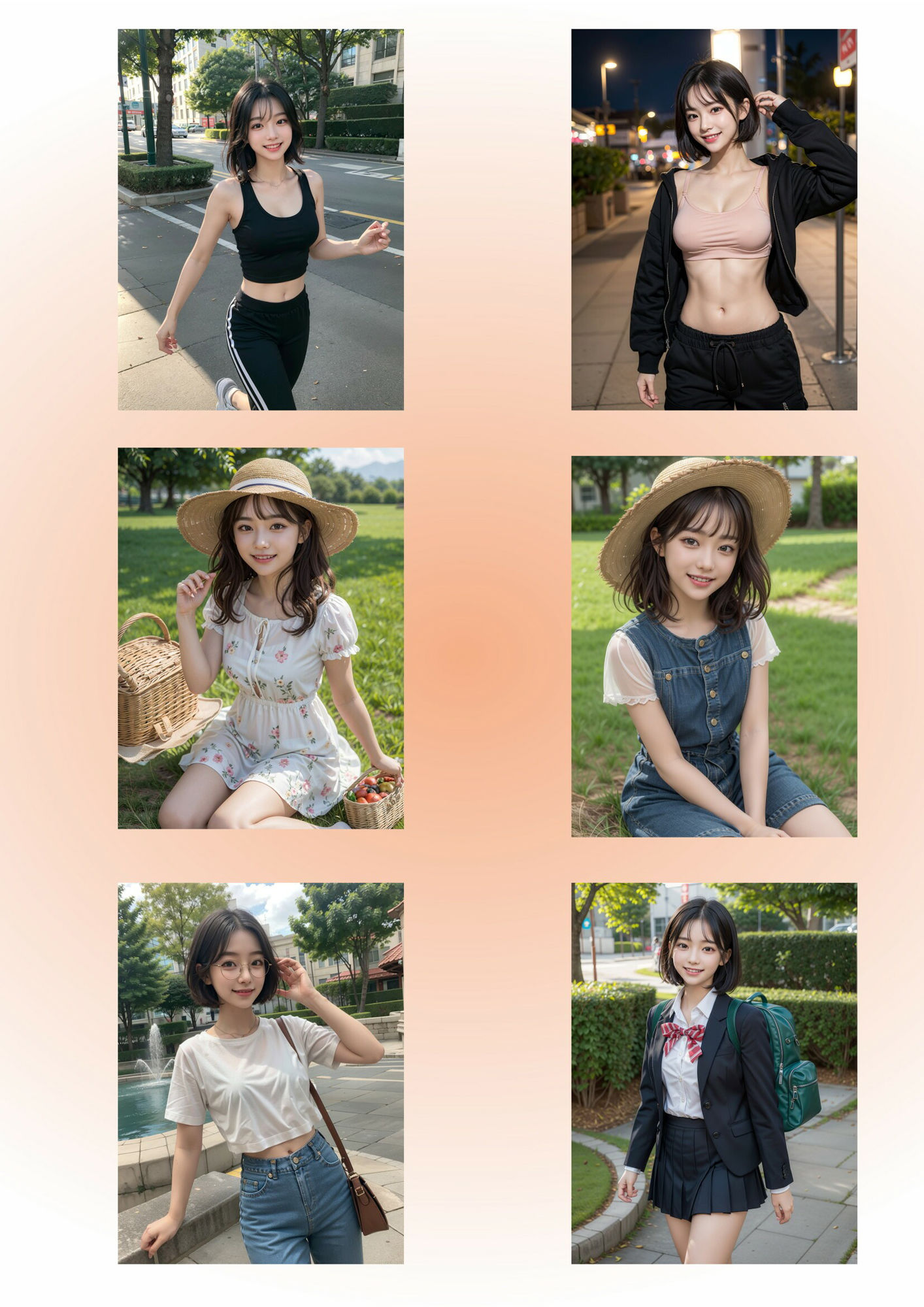 AI美女写真集 透視眼鏡 公園編 画像2