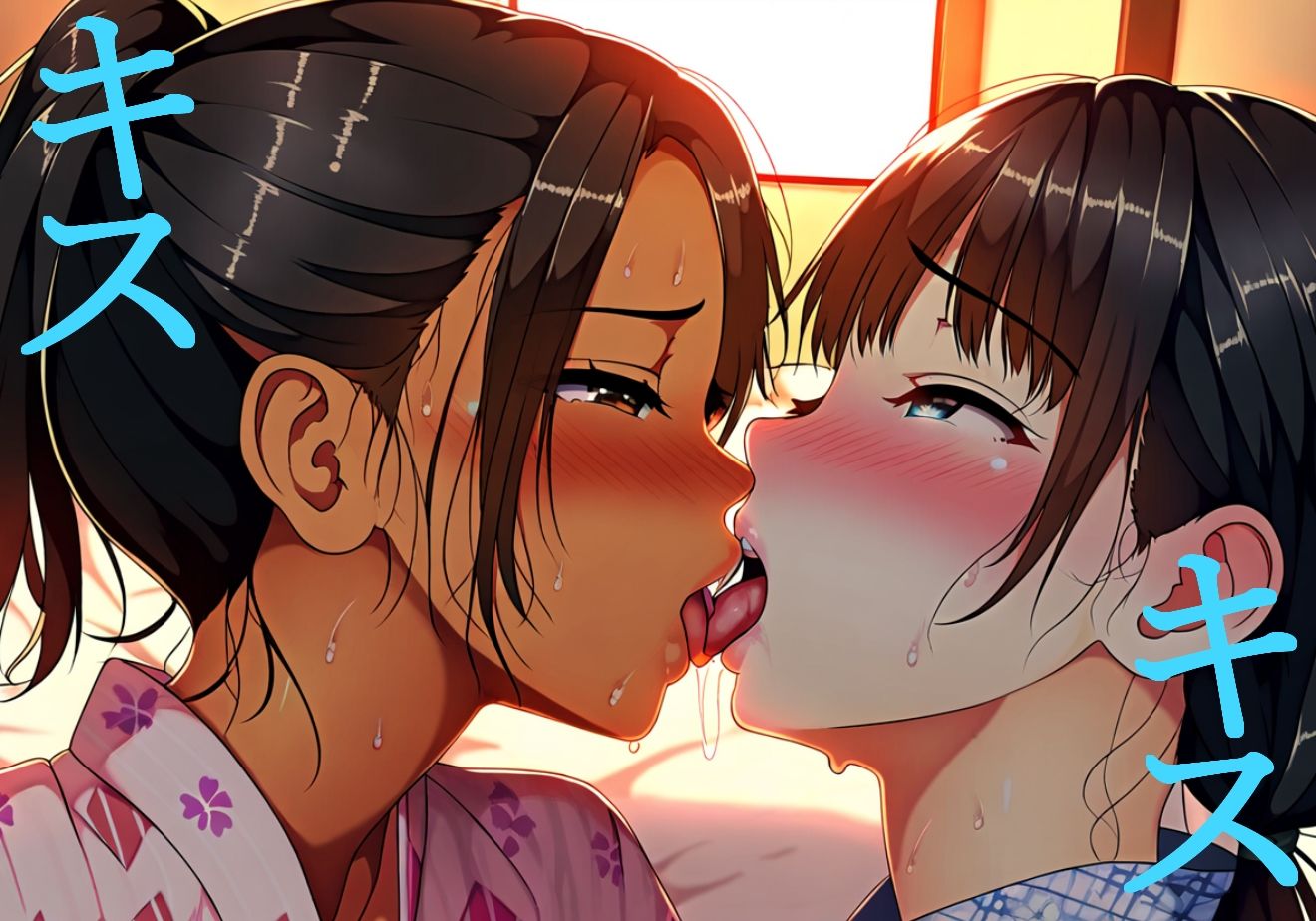 【レズキス】浴衣少女たちの濃厚レズキス幸せ百合旅館