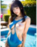 プールサイドで 彼女たちの水着姿 スケスケ＆もろだし Version1