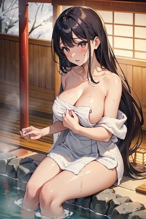 銭湯にはいってる爆乳お姉さん達 画像2