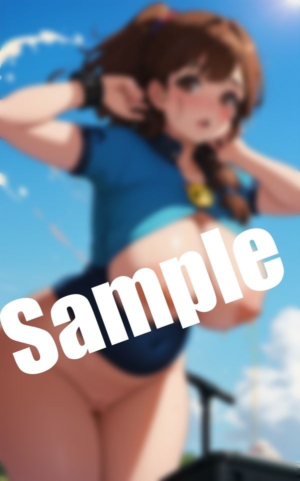 真夏の巨乳美少女〜暑すぎておっぱい出しちゃった_7