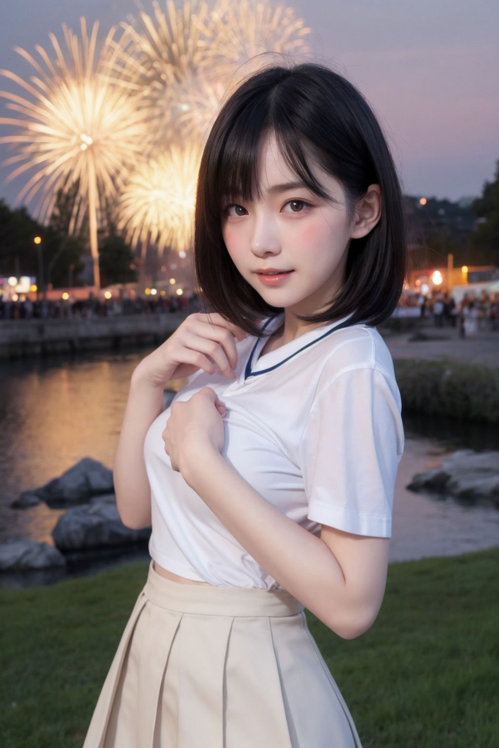 制服美女達の夏休み_4