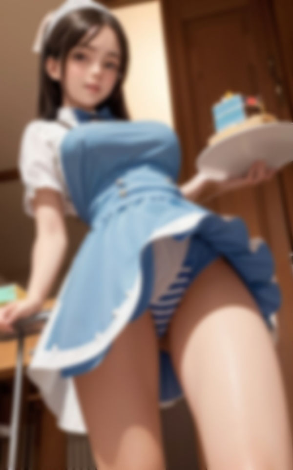 パンモロでお客様を喜ばせる新人えちえちウエイトレス画像コレクション2