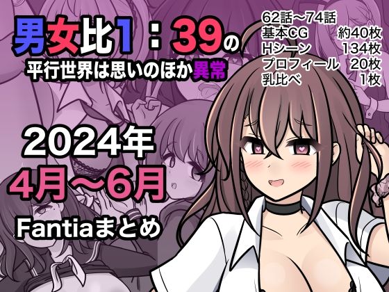 男女比1:39の平行世界は思いのほか異常（Fantia2024年4月〜6月まとめ）(きっさー) - FANZA同人