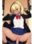 中出しされちゃう制服黒ギャル