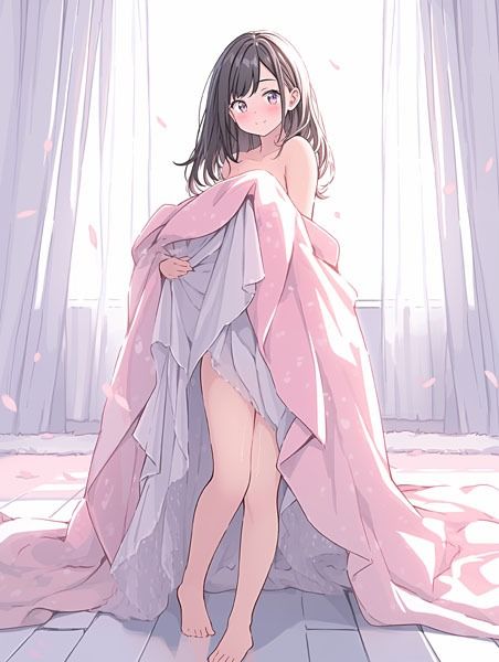 ドレス美少女27 裸よりエッチな裸シーツの女の子7