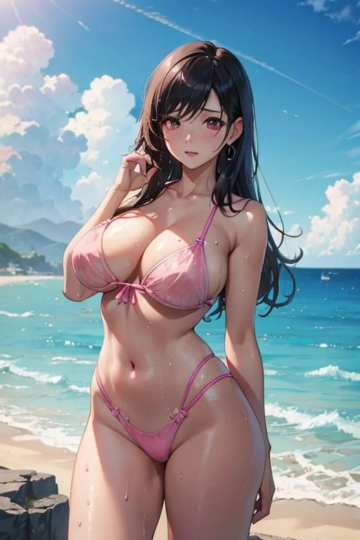 真夏の海にいたえろえろ巨乳美女達 画像2