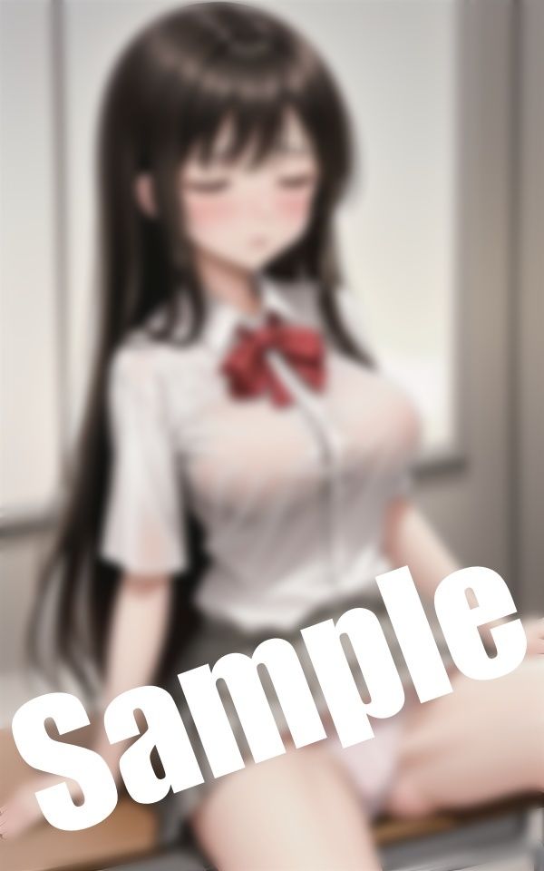 巨乳美少女のパンチラ〜放課後の教室で恥ずかしい姿に 画像4