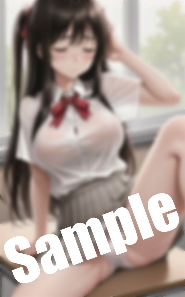 巨乳美少女のパンチラ〜放課後の教室で恥ずかしい姿に 画像5