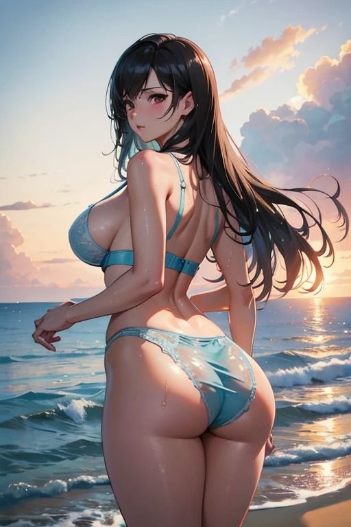 真夏の海にいたえろえろ巨乳美女達 〜お尻中心CG編〜_2