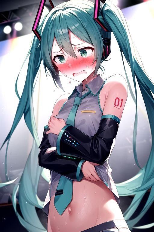 ライブ中にお漏らしする初音ミク