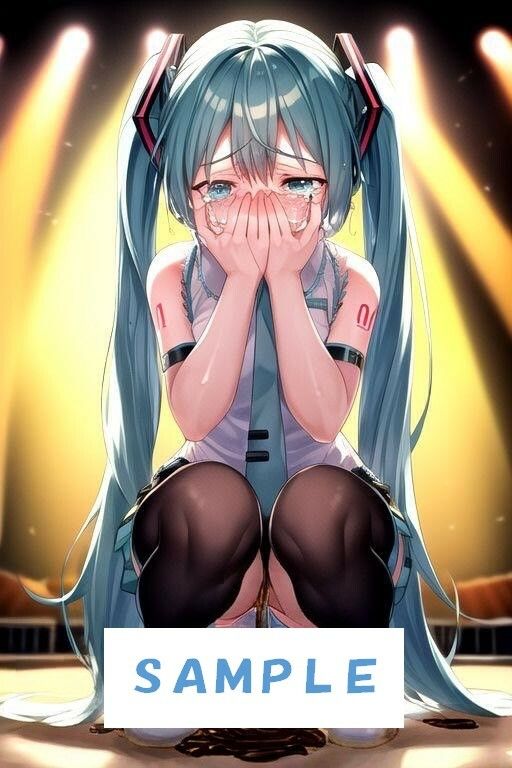 ライブ中にお漏らしする初音ミク 画像4