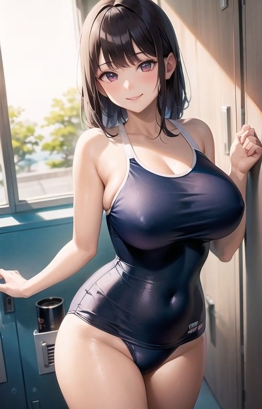 めちゃカワ女子とスク水を着たままヌルヌルでハメハメSEX_7