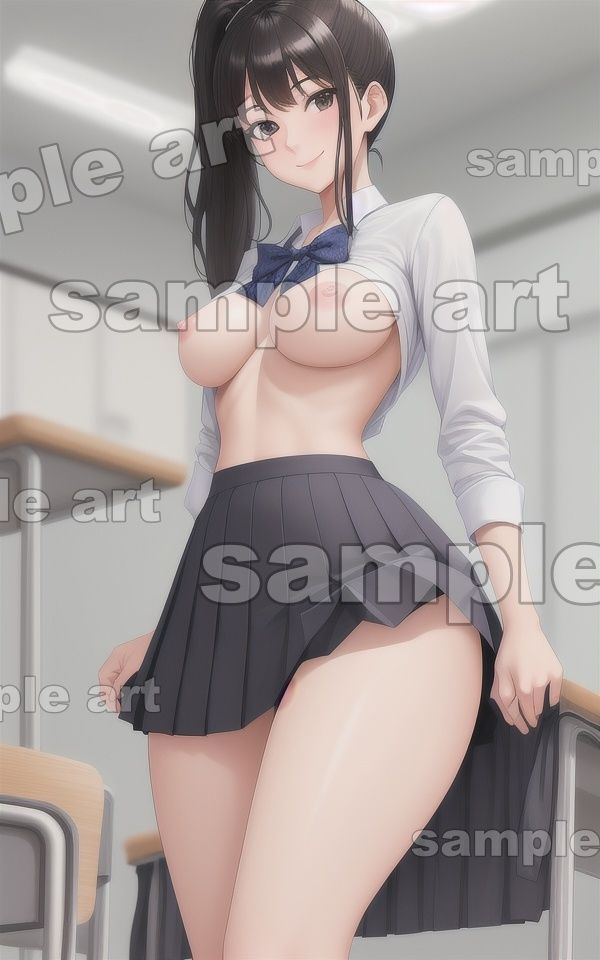 エッチな先輩に誰もいない教室で突然誘惑される・・・くびれ抜群のFカップ制服！9